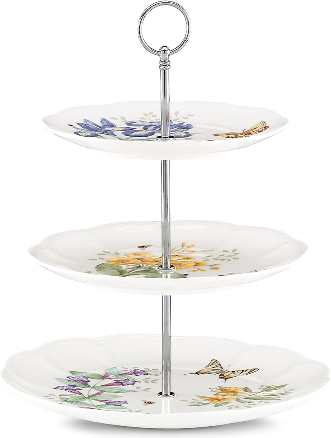 Lenox Butterfly Meadow 3-Tiered Server White 