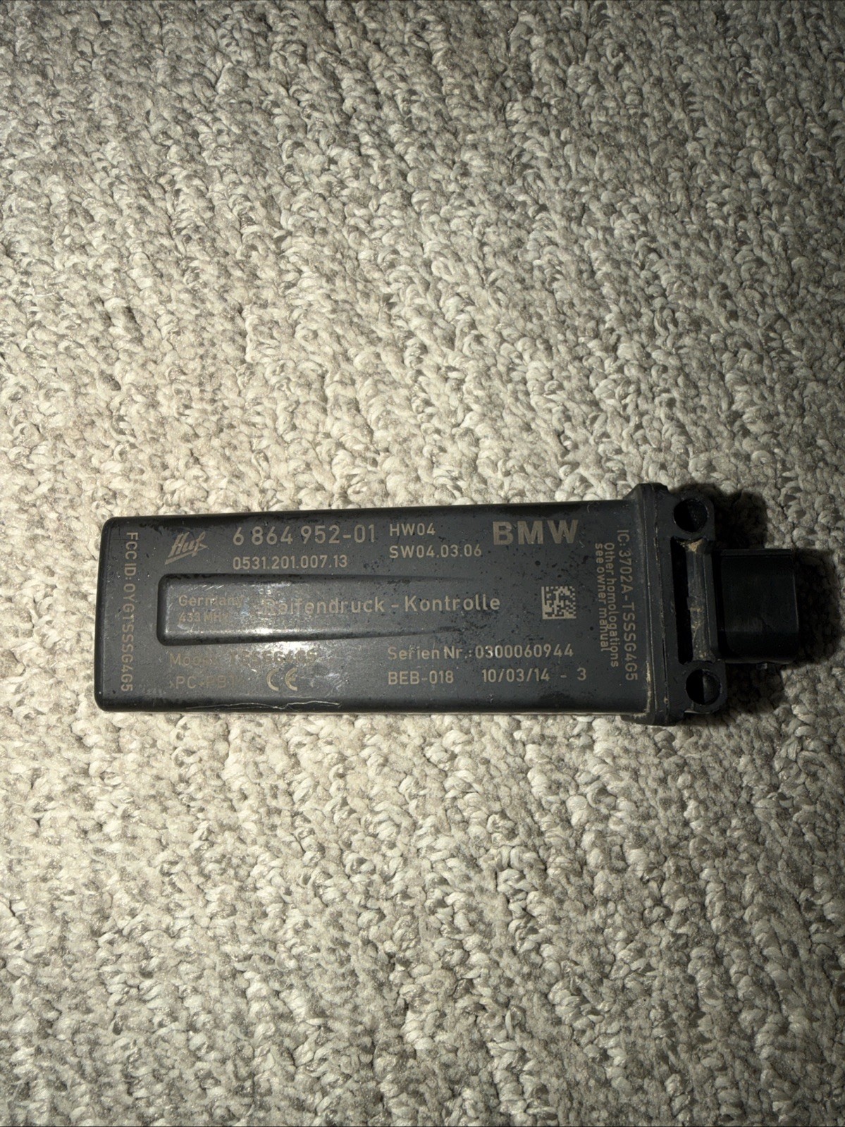 12-18 BMW TPMS RDC Tire  Pressure Monitor Control Module OEM