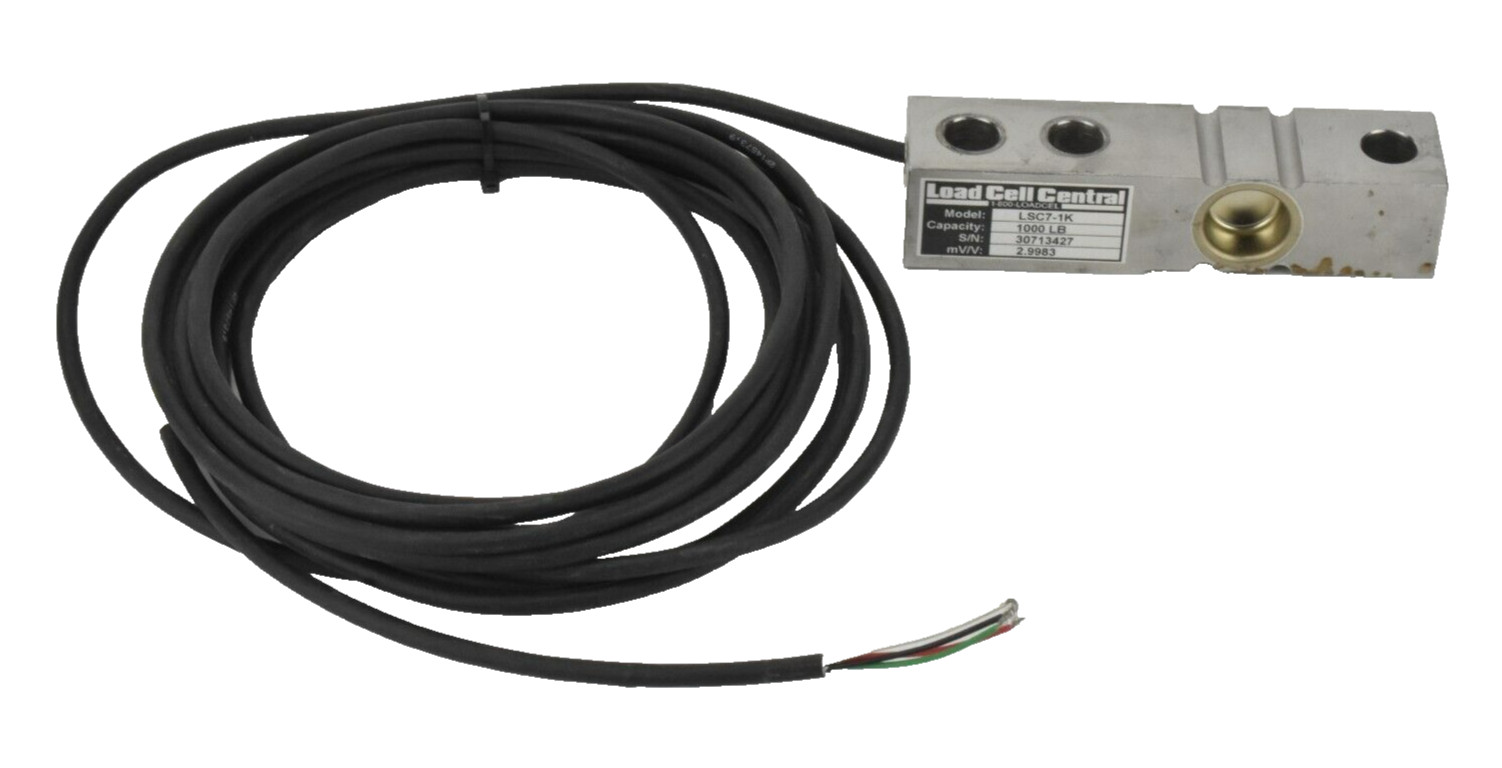 Load Cell Central LSC7 Single Ended Shear Beam Load Cell; LSC7-1K Load Cell Central LSC7 Single Ended Shear Beam Load Cell; LSC7-1K
