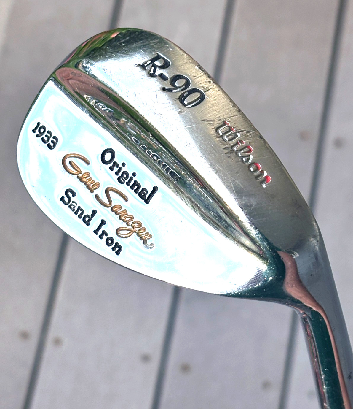 Wilson Original Gene Sarazen R-90 Sand Iron Sand Wedge 35” Brown Steel Shaft RH