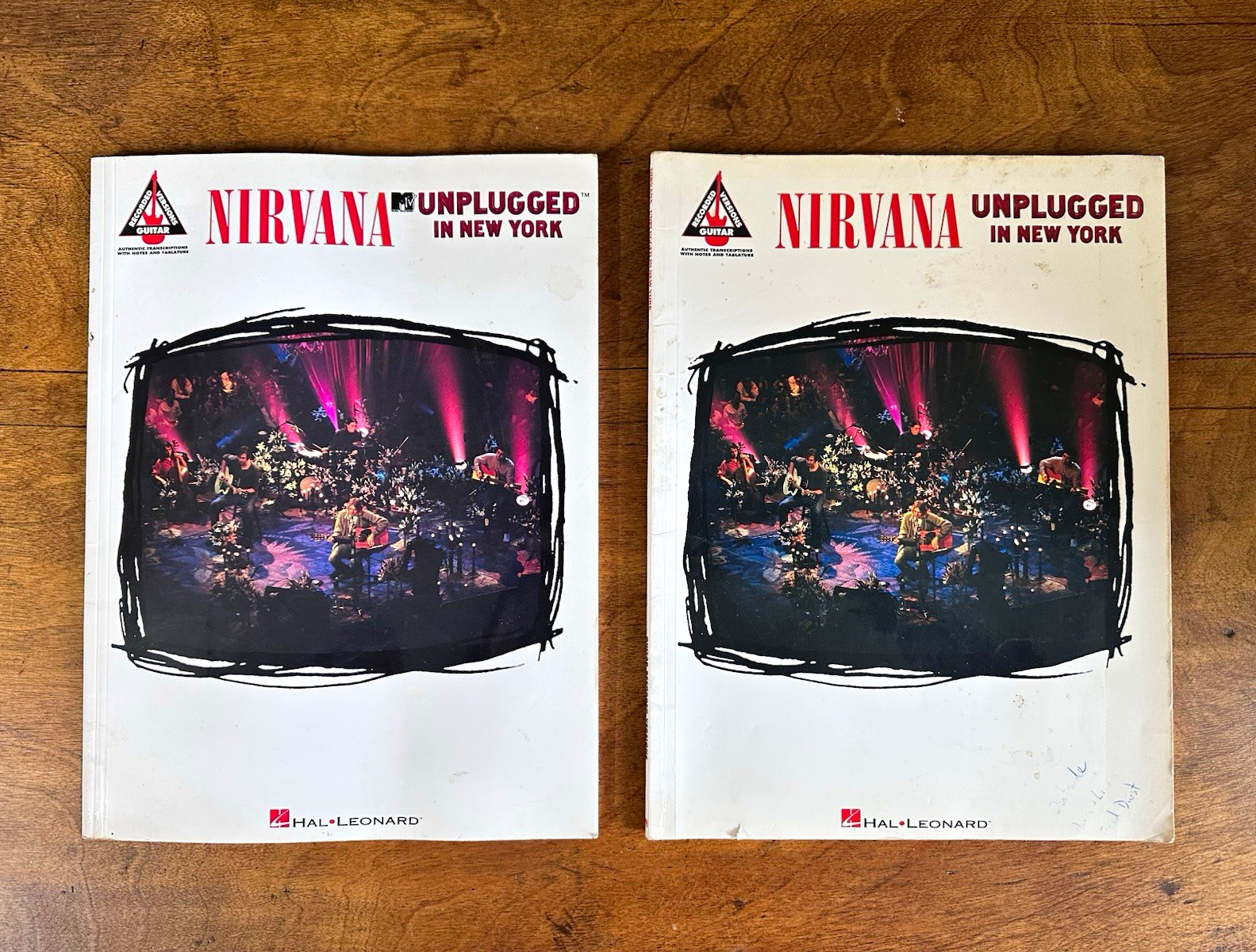 Nirvana MTV Unplugged in New York Guitar Tab Book Lot 2 Pack
