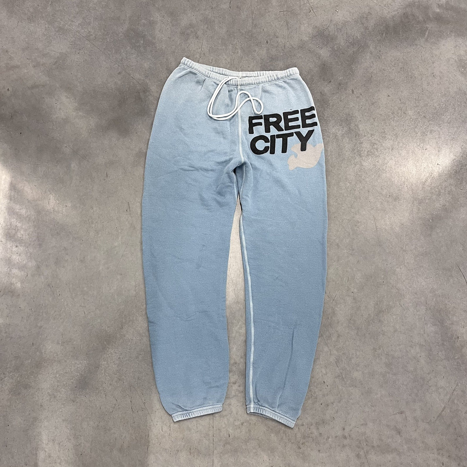 Free City 2000s Sweatpants Size Small Dusty Blue Y2K Free City 2000s Sweatpants Size Small Dusty Blue Y2K