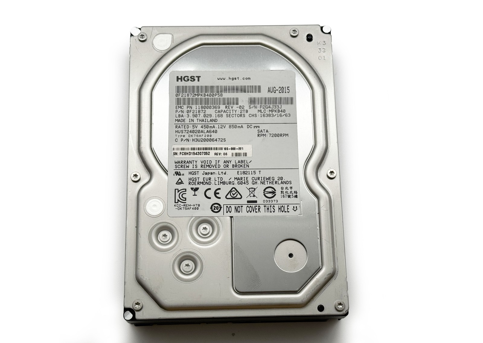 HGST Ultrastar 2TB 3.5