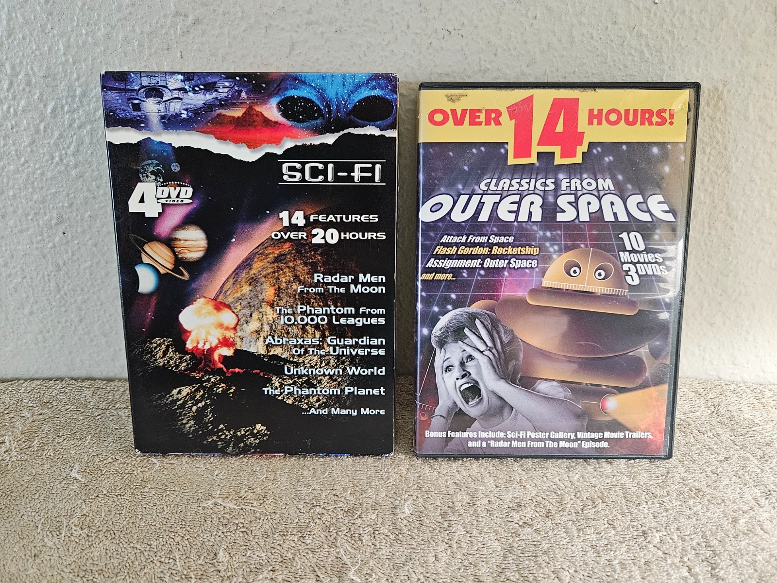 Sci-Fi Classics (DVD) 14 movies & Classics From Outer Space 10 movies DVD