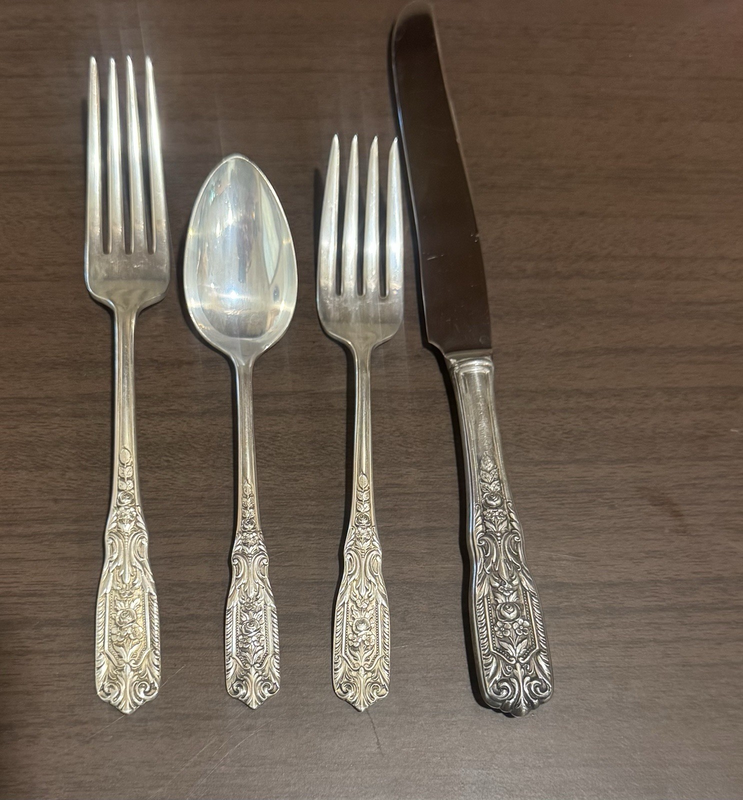 Milburn Rose by Westmoreland Sterling Silver 4 Piece Place setting