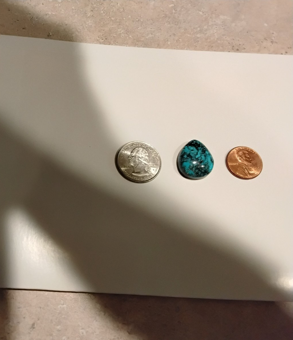Natural, gem grade Ithica Peak Turquoise cabochon Kingman/Cerbat , Natural, gem grade Ithica Peak Turquoise cabochon Kingman/Cerbat ,