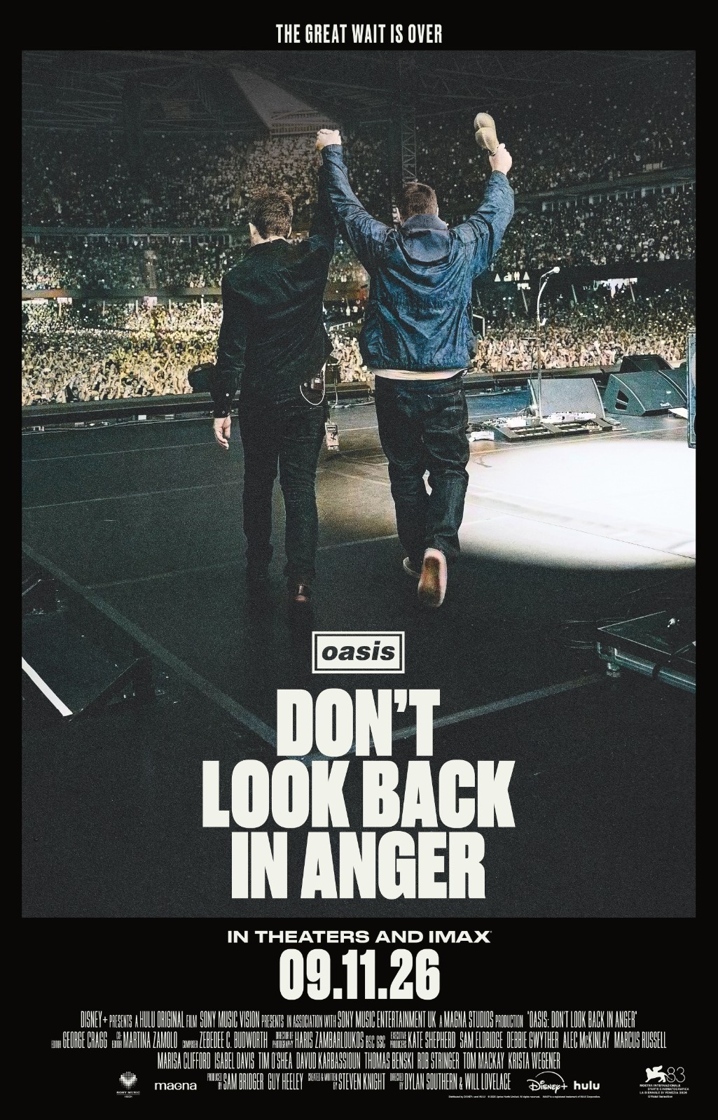 Oasis poster - 11 x 17 inches - Don\'t Look Back In Anger Oasis poster - 11 x 17 inches - Don\'t Look Back In Anger