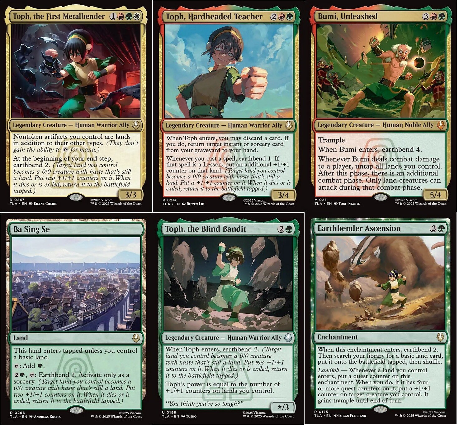 Toph, the First Metalbender Commander Deck - 100 Magic Cards EDH - Ba Sing Se NM