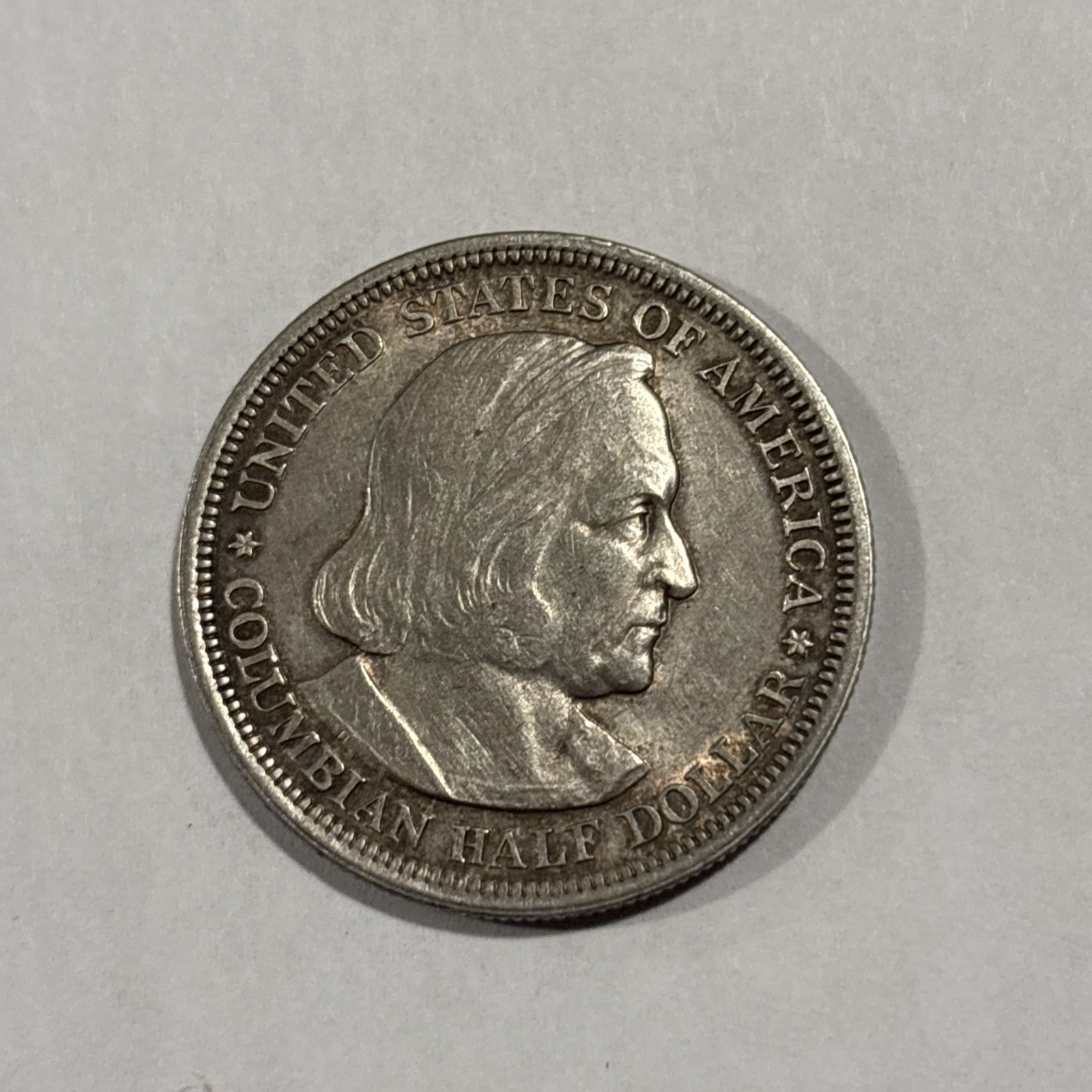 1892 Columbian Exposition Commemorative Silver Half Dollar (First Year of Issue)