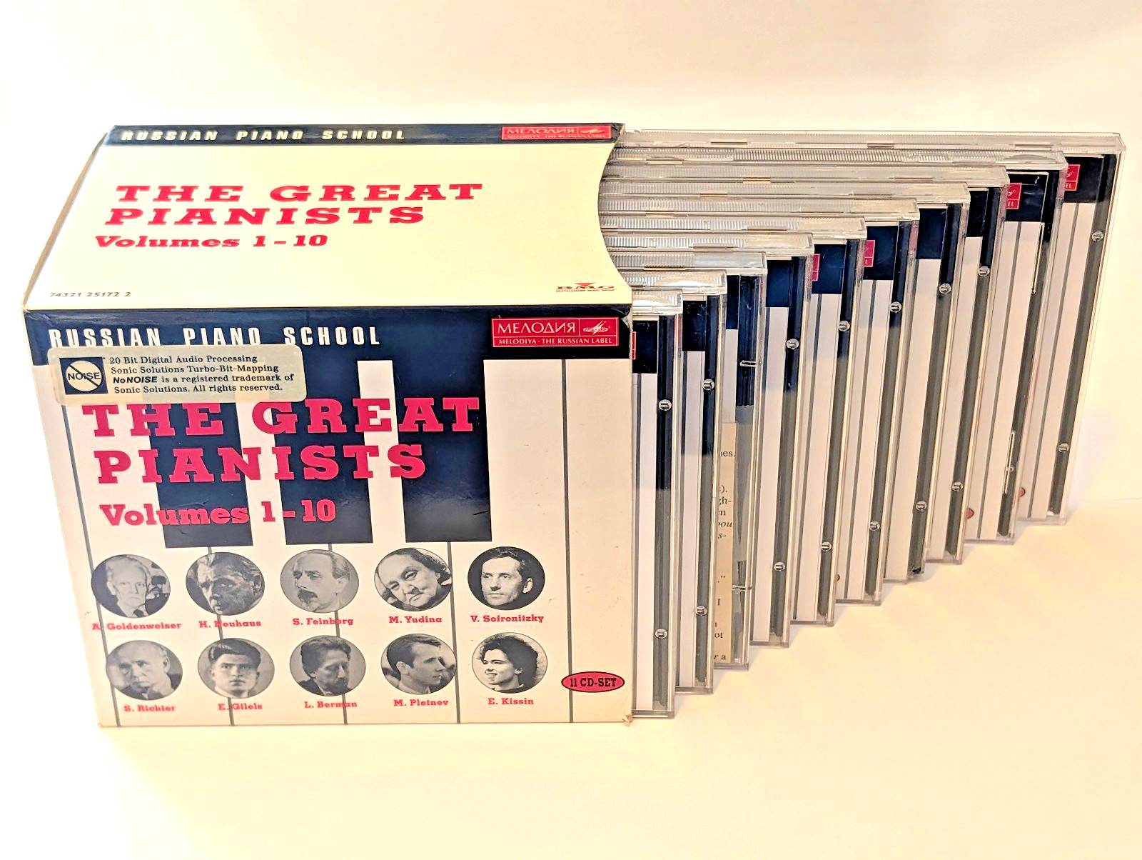 Russian Piano School: The Great Pianists  - 10 C/D Box Set -  Melodiya / BMG