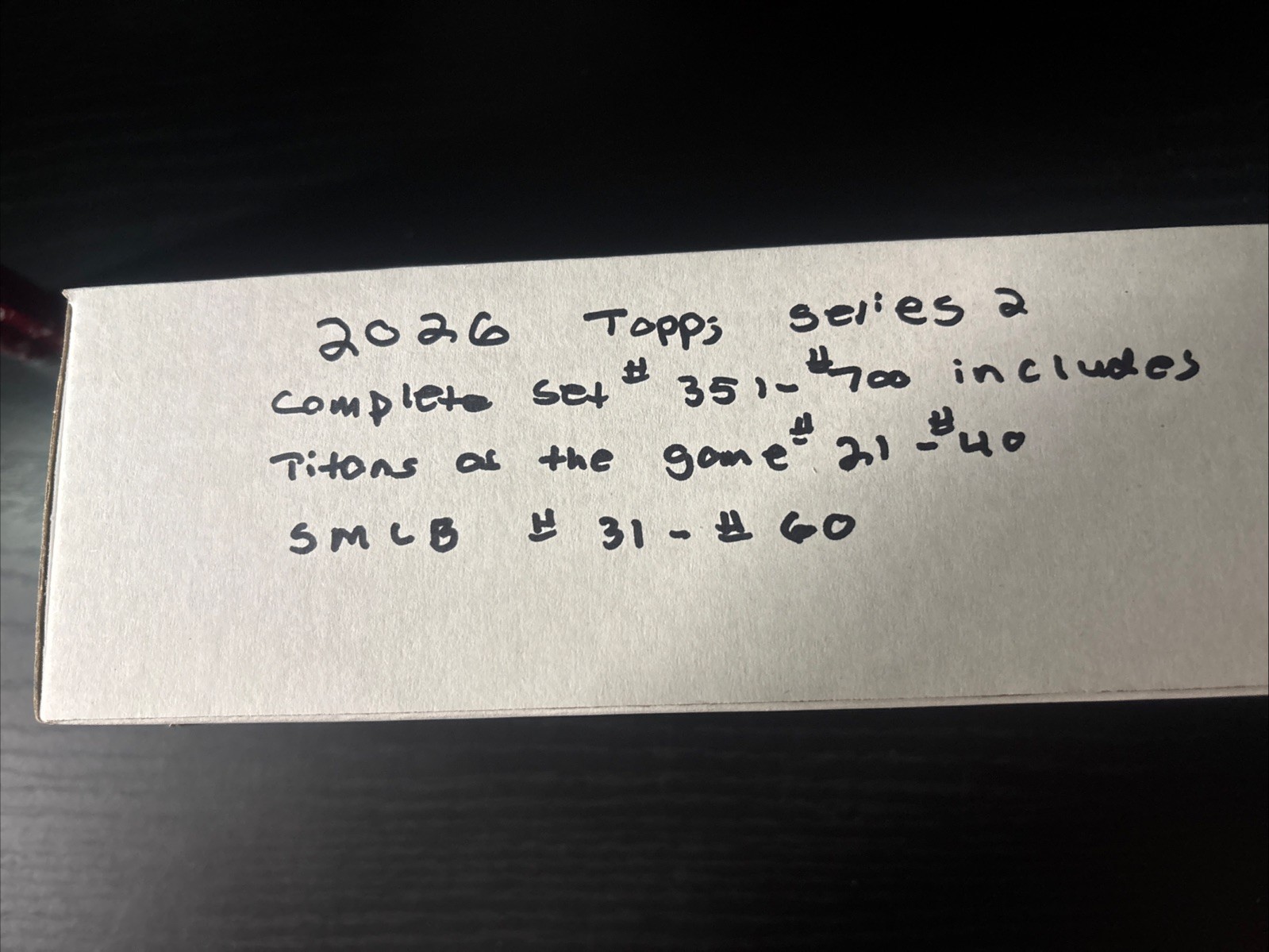 2026 Topps Series 2 complete set 351-700 +Titans 21-40 + SMLB 31-60 Ships Free