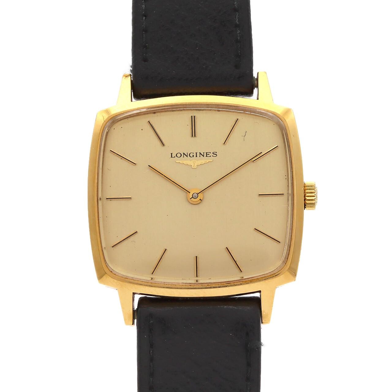 Authentic [Unserviced - Value Price] Longines Square Case Gold Plated Hand-w...