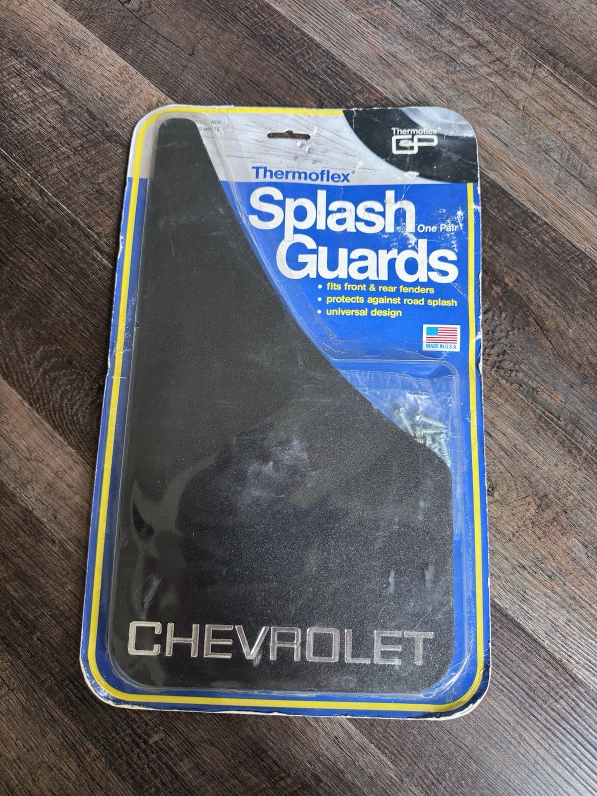 NEW vintage NOS PAIR GP Thermoflex Splash Guards black Chevy