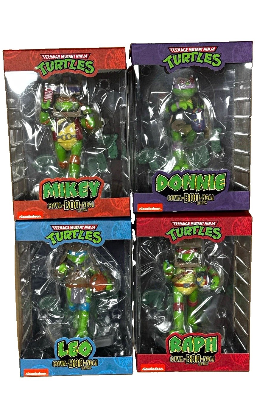 Cowa-BOO-nga Figure Statue Mighty Jaxx TMNT Halloween Remixx Full 4 Figure Set Cowa-BOO-nga Figure Statue Mighty Jaxx TMNT Halloween Remixx Full 4 Figure Set