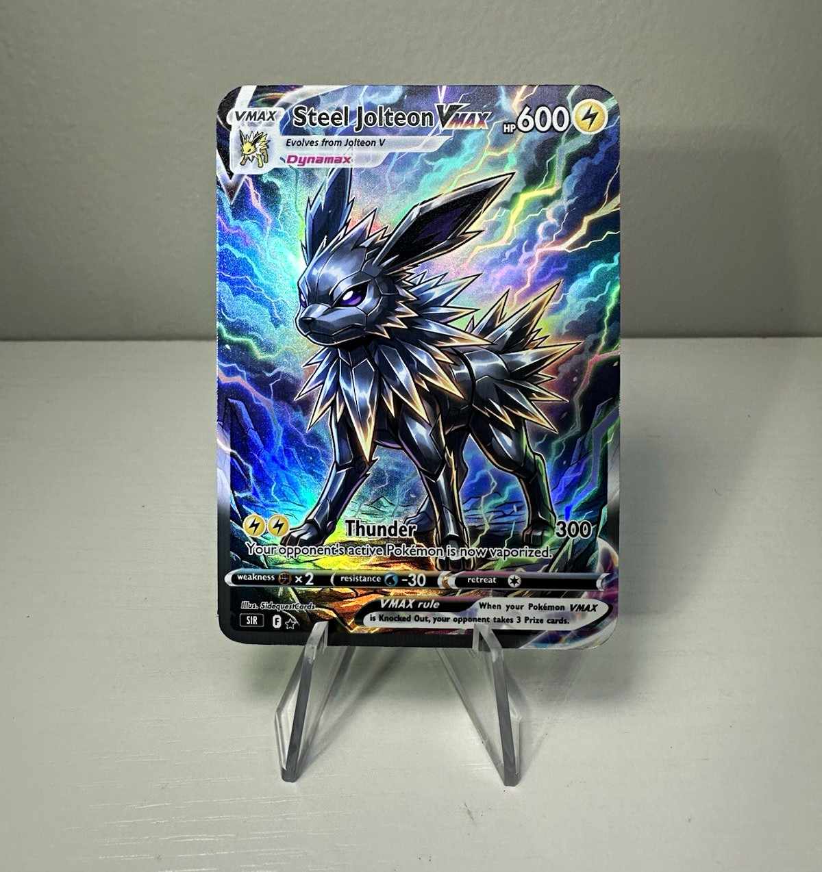 Pokémon TCG Jolteon VMAX *Fan Art* Full Art Holo