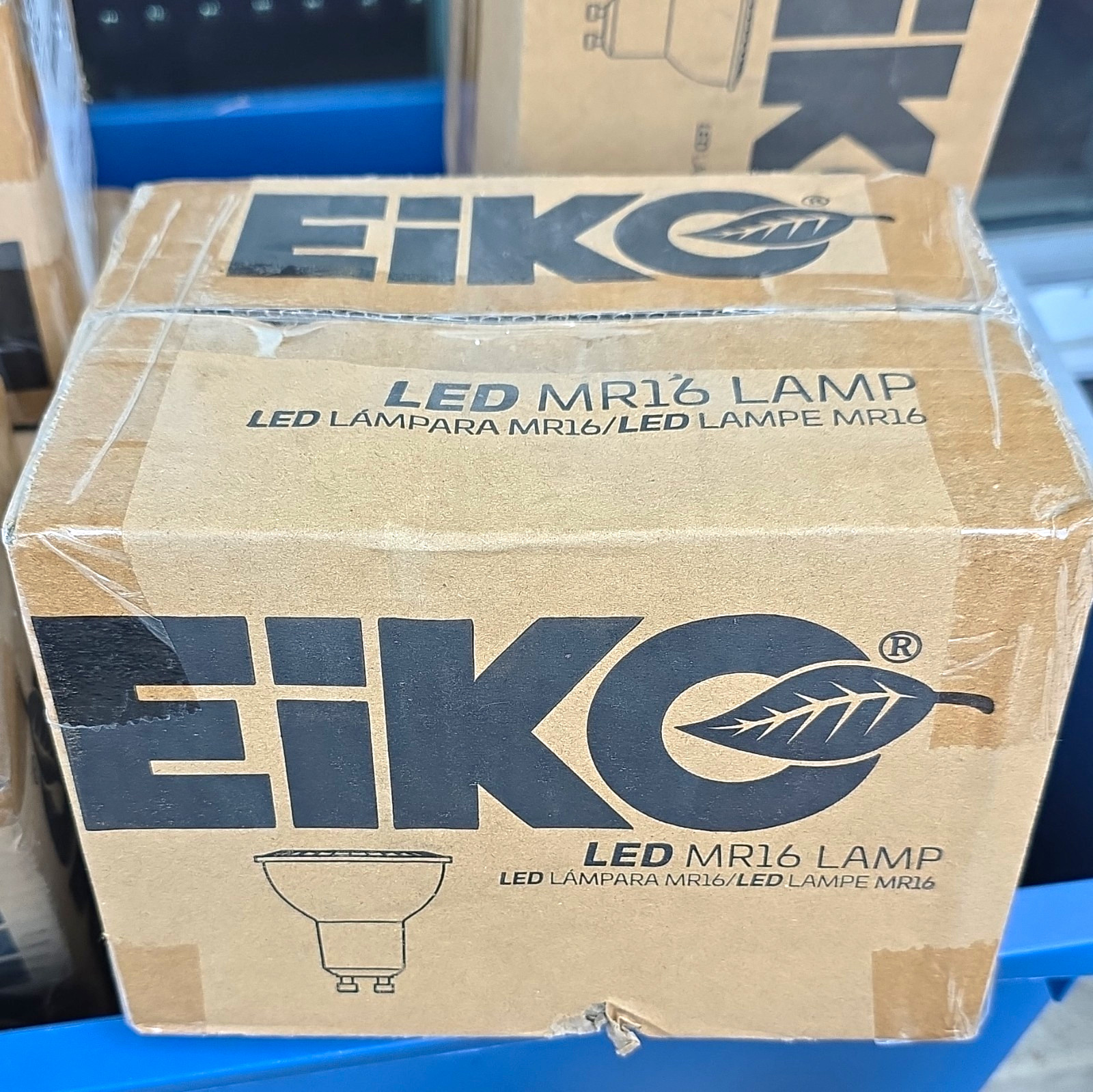 Wholesale Lot 9 Boxes EiKO MR16 LED Bulbs 6.5W GU10 4000K Dimmable 216 Pcs Total