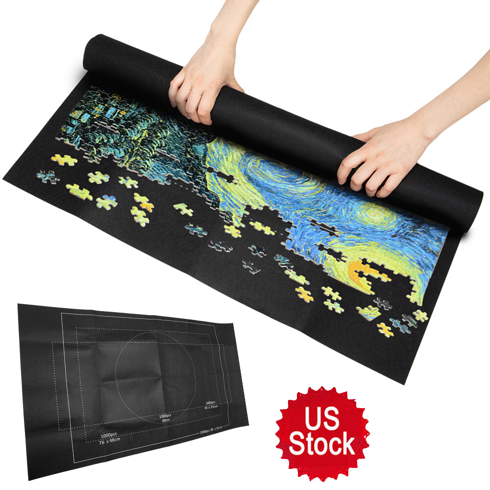 Up To 1500 Pieces Jigsaw Puzzle Storage Mat Roll Up Puzzle Felt Storage Pad HSL Up To 1500 Pieces Jigsaw Puzzle Storage Mat Roll Up Puzzle Felt Storage Pad HSL