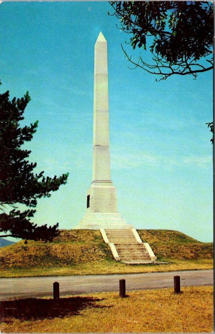 USA New York Elmira Sullivan\'s Monument Newtown Battlefield Vintage Postcard