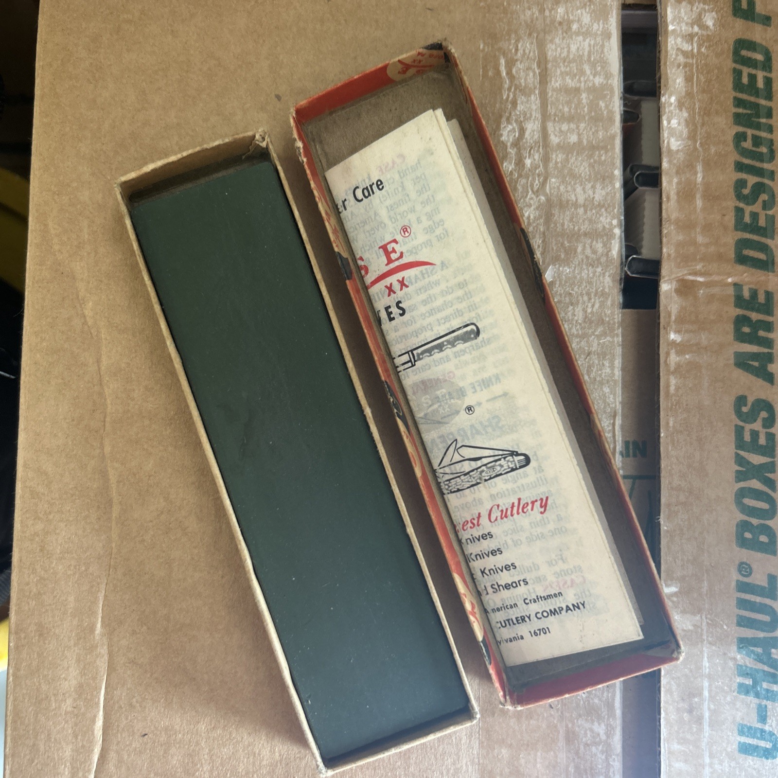 Vintage Case XX Cutlery 6 Inch Oilstone Original Box Knife, Sharpening Stone Vintage Case XX Cutlery 6 Inch Oilstone Original Box Knife, Sharpening Stone