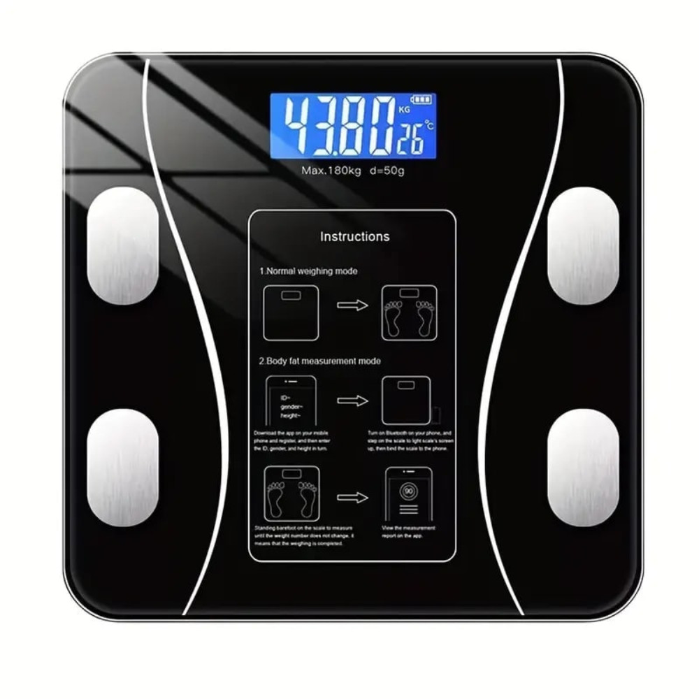 Digital Body Weight Scale – Smart BMI/FAT Scale with Step-On Tech, 400 lbs