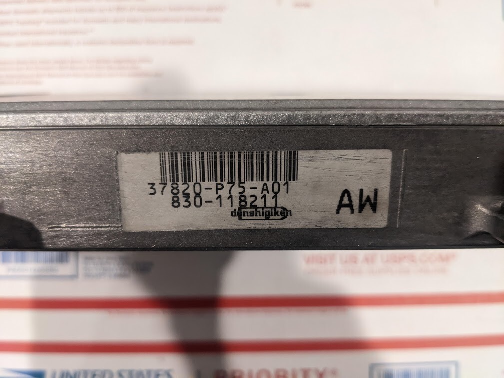 94-95 ACURA INTEGRA P75-A01 OBD1 DOHC 5SPD 1.8l ECU computer ecm b18b ls rs gs 