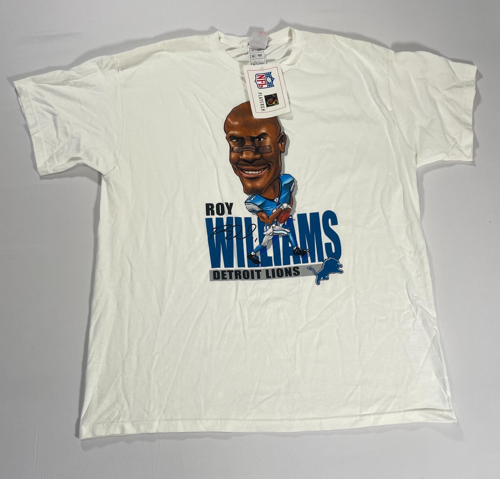 VTG Roy Williams Caricature T-Shirt Detroit Lions 90s NFL Football Men’s Size XL