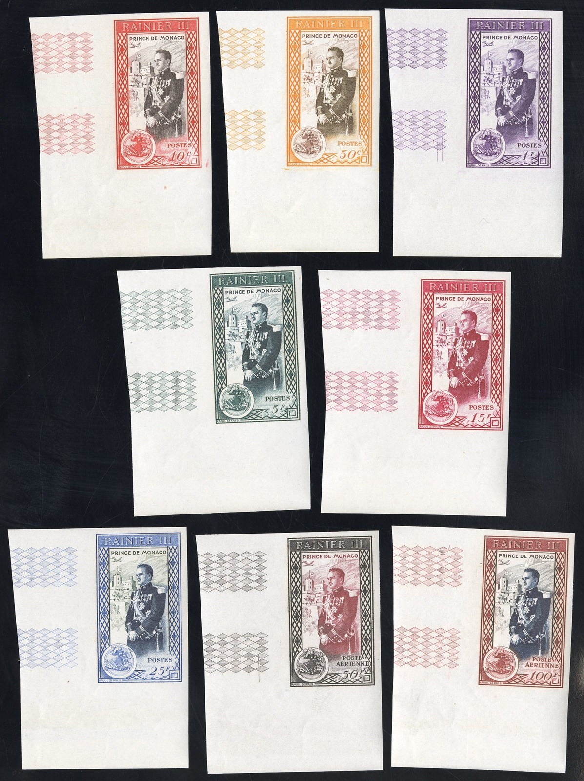 Monaco Stamps # 47-52+C34-5 MNH XF Imperforate Monaco Stamps # 47-52+C34-5 MNH XF Imperforate