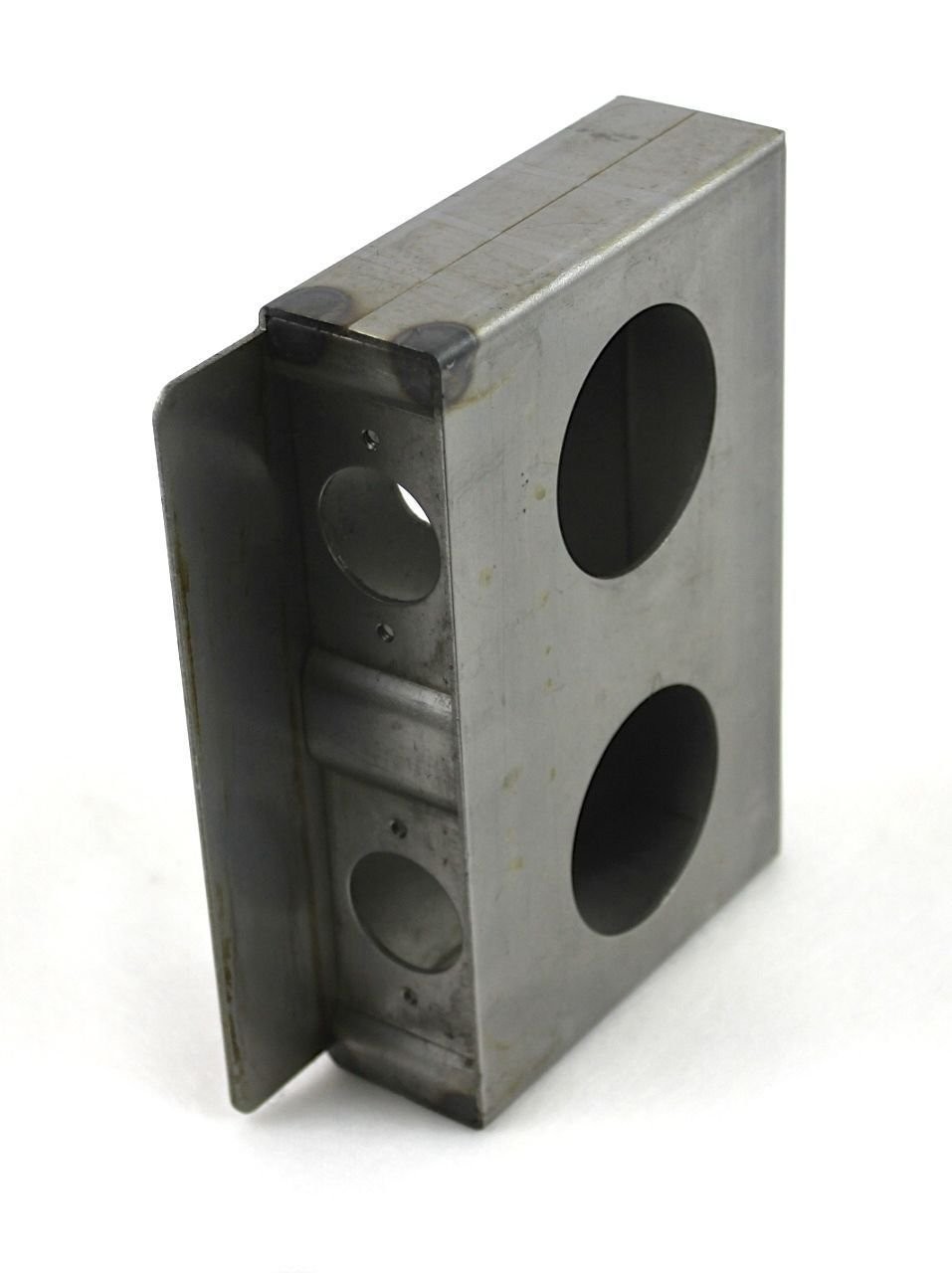 Gate Lockbox Double Hole Weldable Steel 6 7/8\