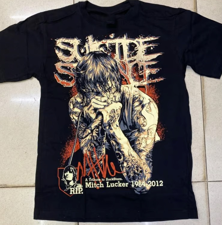 NWT Suicide Silence Mitch Lucker Tribute T-Shirt Graphic Unisex Cotton Tee S-XXL