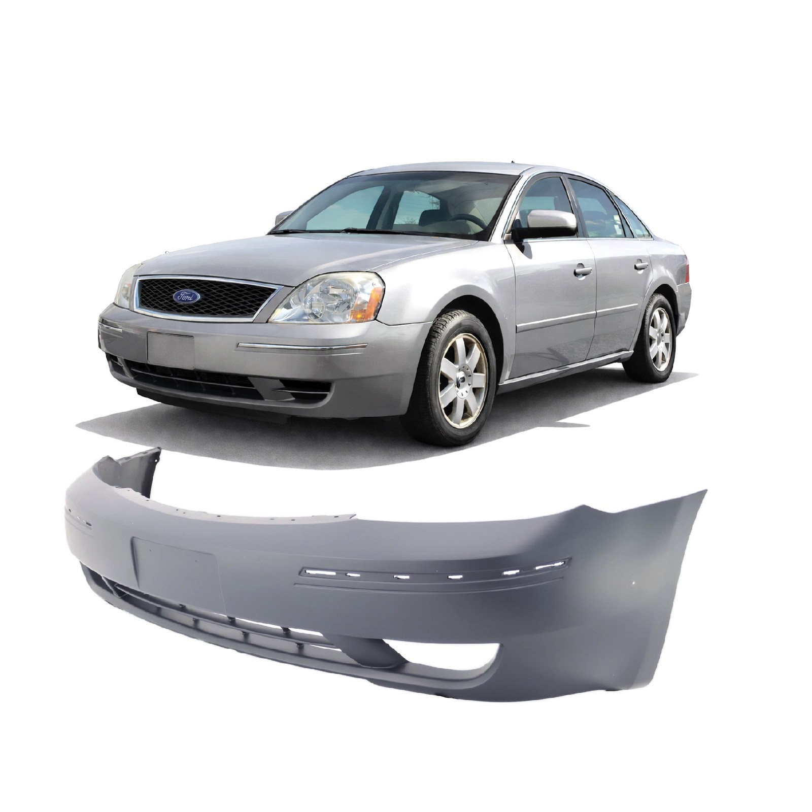 2005-2007 Ford Five Hundred Primed Front Bumper Cover FO1000579 5G1Z17D957BAB