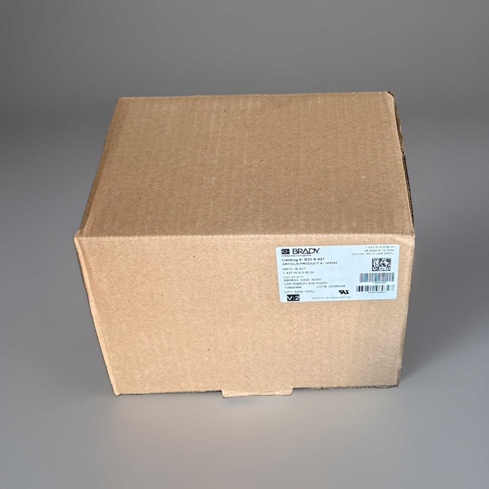 ✅BRAND NEW✅Brady B33-9-427 Label 1.437IN x 1.00IN✅2500/roll✅FREE SHIPPING✅