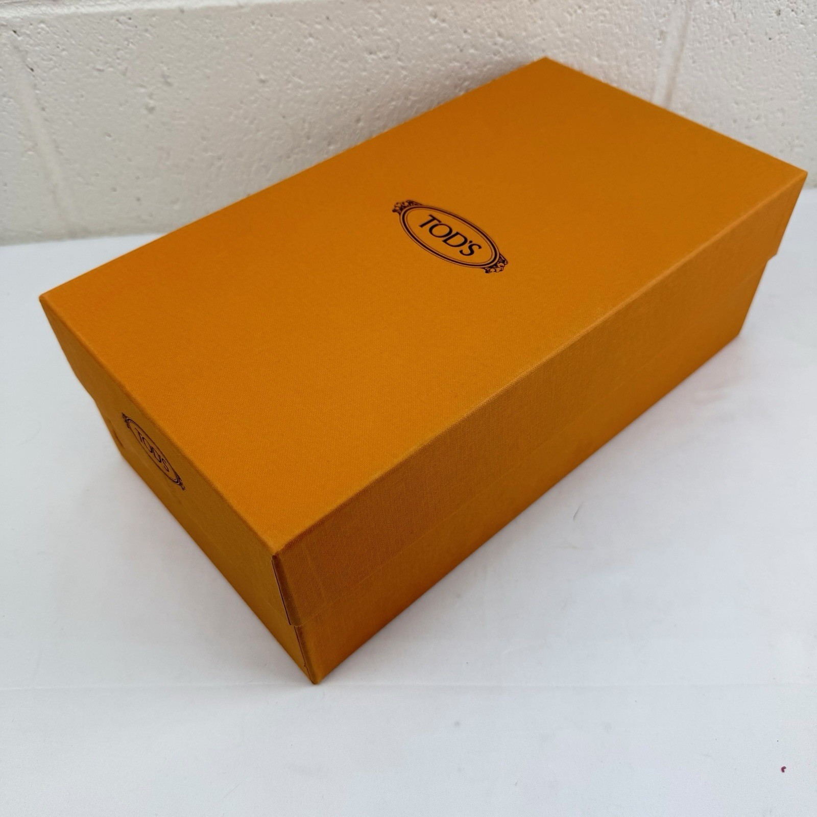 Tod’s Empty Shoe Box Storage Gift Box Orange 13x7x4”, Italian Luxury