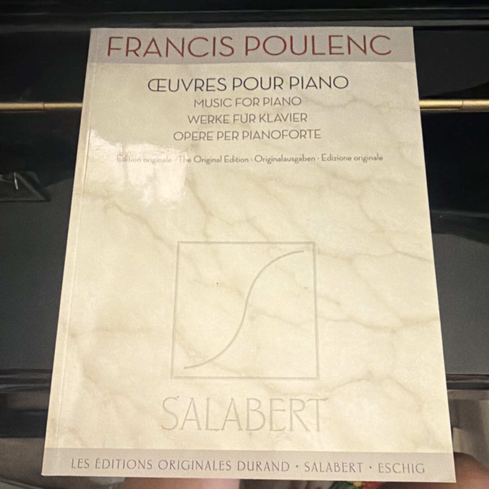 Francis Poulenc Oeuvres Pour Piano Solo Piano Sheet Music Book Salabert Francis Poulenc Oeuvres Pour Piano Solo Piano Sheet Music Book Salabert