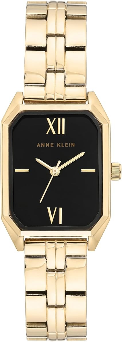 Anne Klein Women's Bracelet Watch Gold/Black 24mm NEW Anne Klein Women's Bracelet Watch Gold/Black 24mm NEW