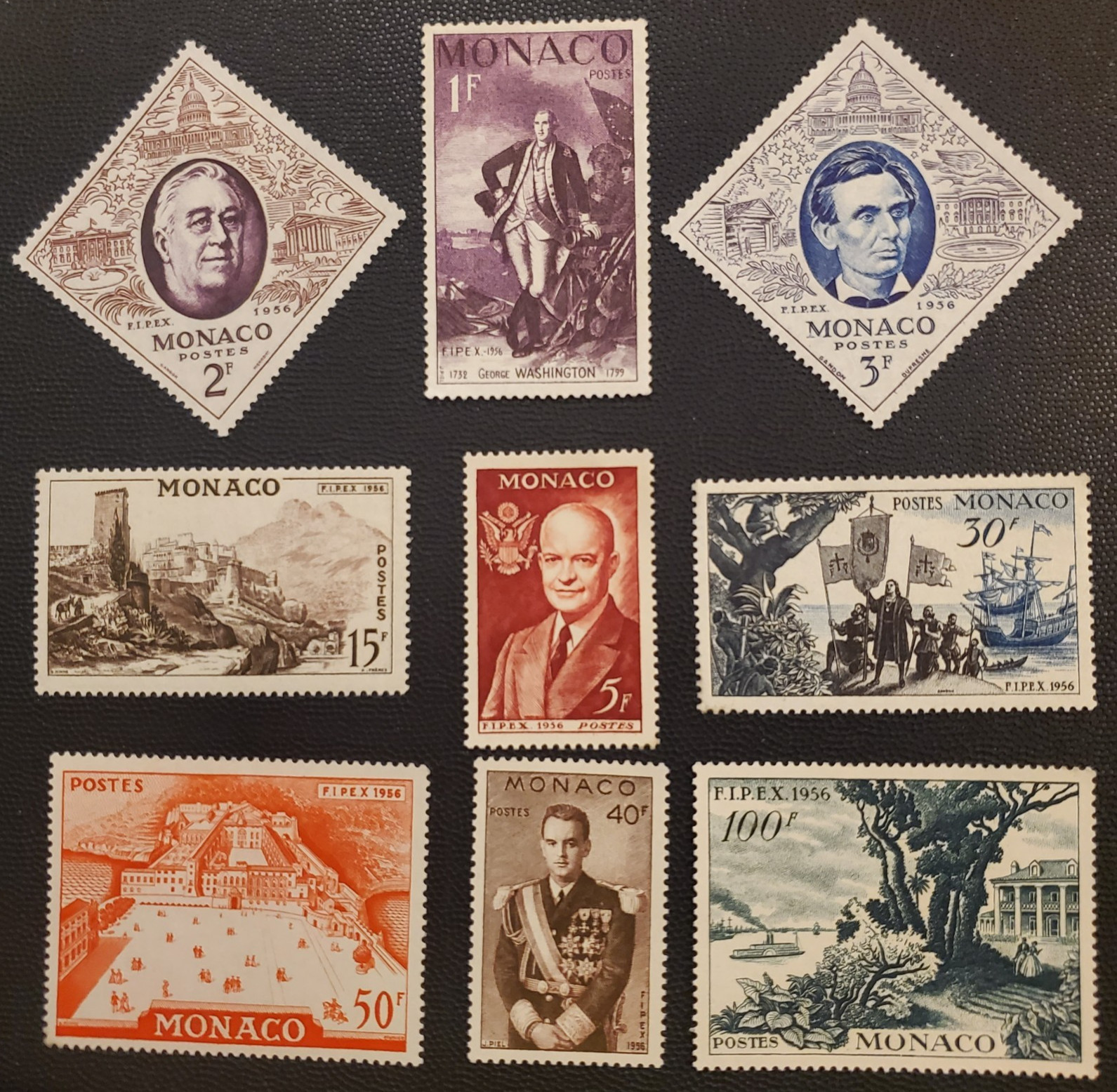 Monaco Stamps Scott #354-362  MLH VF Complete Set - 