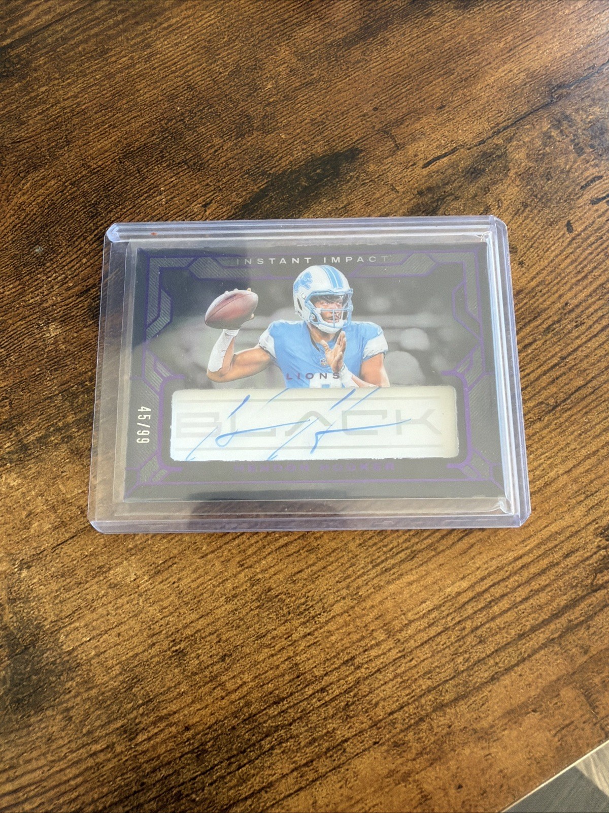 2024 Panini Black - Instant Impact Ink Hendon Hooker #III-HHR /99 (AU) 2024 Panini Black - Instant Impact Ink Hendon Hooker #III-HHR /99 (AU)