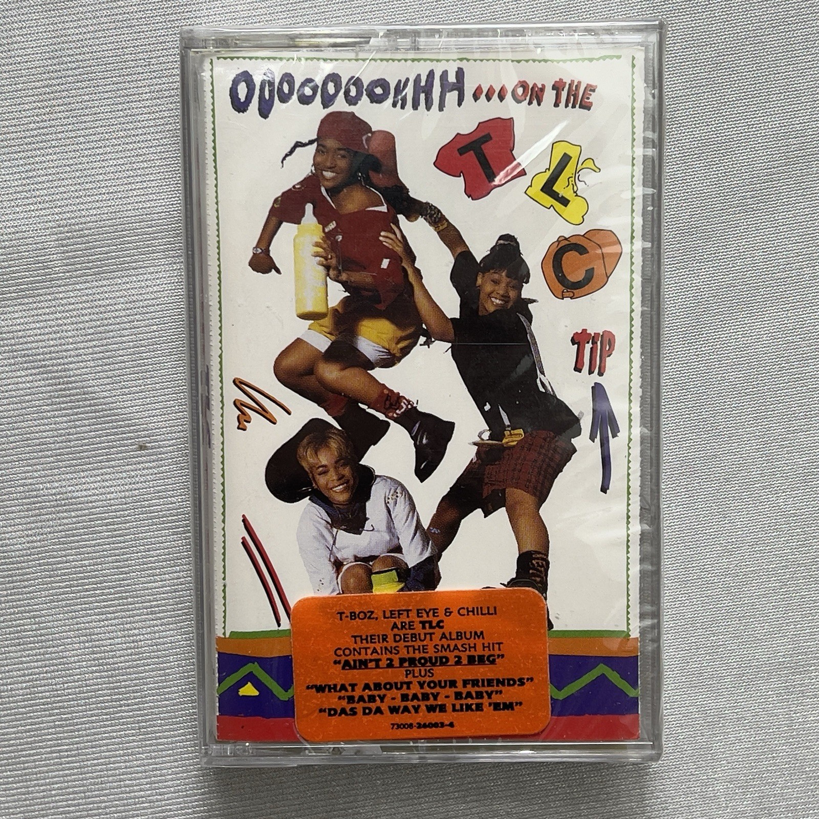 Vintage TLC Ooooooohhh On The TLC Tip Cassette Tape 1992 Sealed Hype Sticker