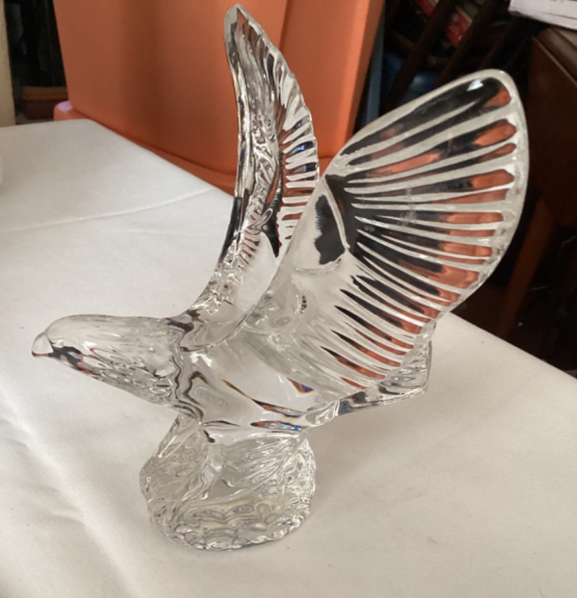 VTG WATERFORD CRYSTAL EAGLE WINGS FIGURINE ~ FRED CURTIS DESIGN 7\ VTG WATERFORD CRYSTAL EAGLE WINGS FIGURINE ~ FRED CURTIS DESIGN 7\
