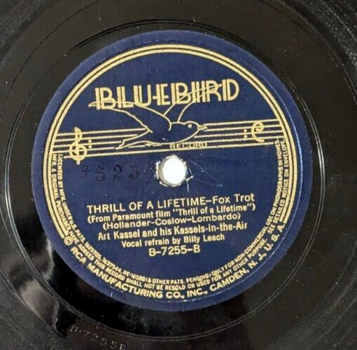 Art Kassel - Rosalie / Thrill Of A Lifetime 78 RPM BLUEBIRD