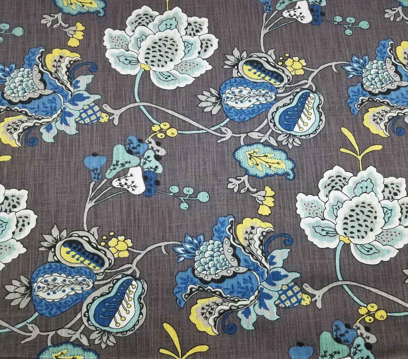 2.75 yds Leopold in Aquamarine Richloom 100% Cotton Slub Duck 54\ 2.75 yds Leopold in Aquamarine Richloom 100% Cotton Slub Duck 54\