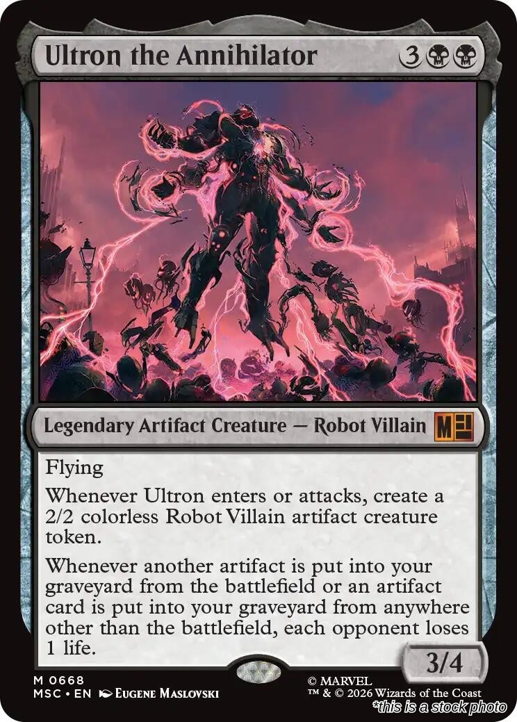 Ultron the Annihilator Commander: Marvel Super Heroes 668 M NM Magic