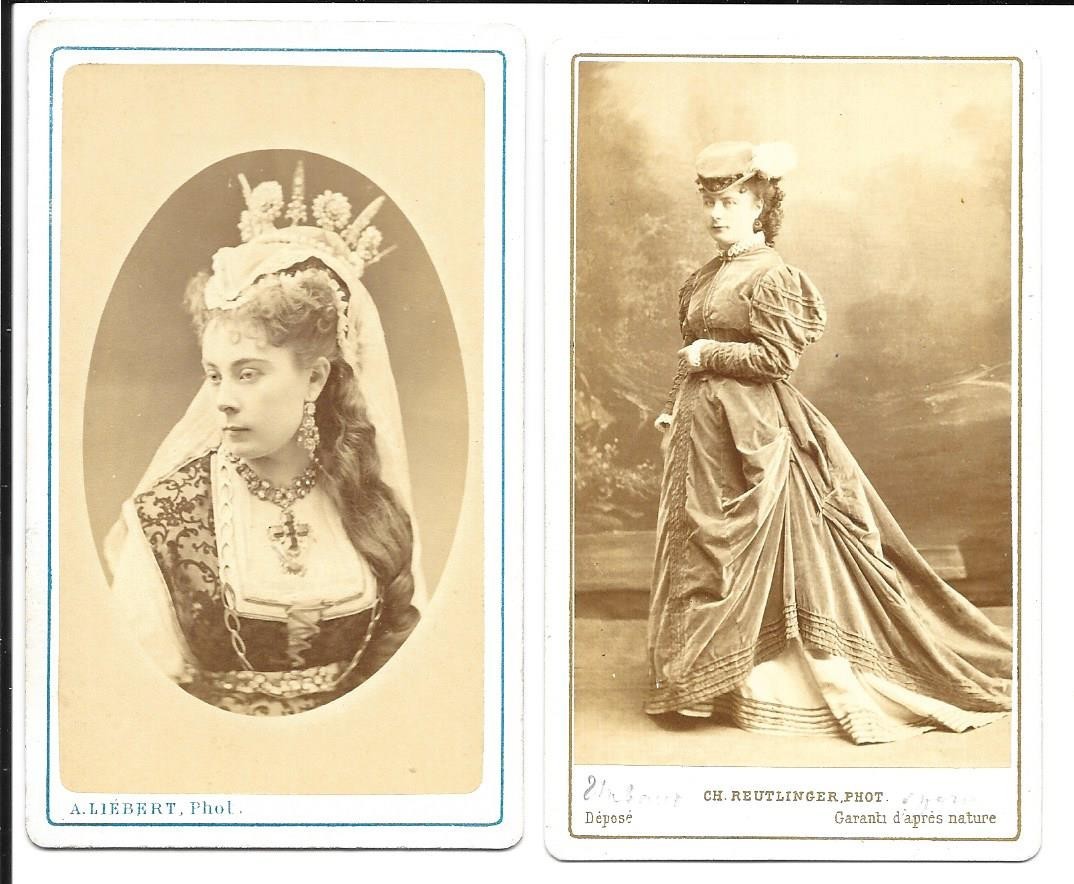 2 CDVS: THE THIEBAULT SISTERS-ACTRESSES & COURTESANS OF THE FRENCH SECOND EMPIRE