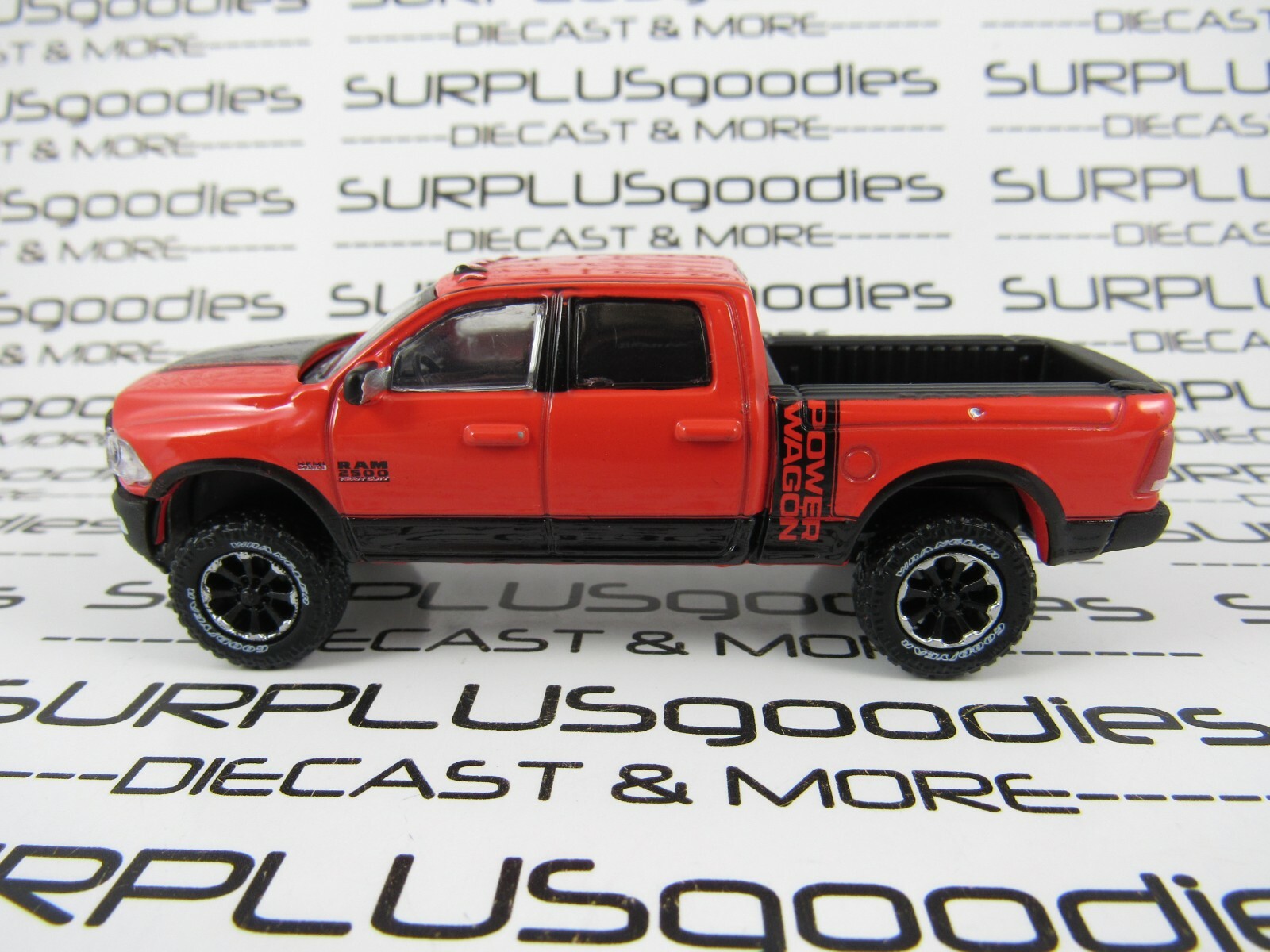Greenlight 1:64 LOOSE Red LIFTED 2017 DODGE RAM 2500 POWER WAGON Pickup Truck