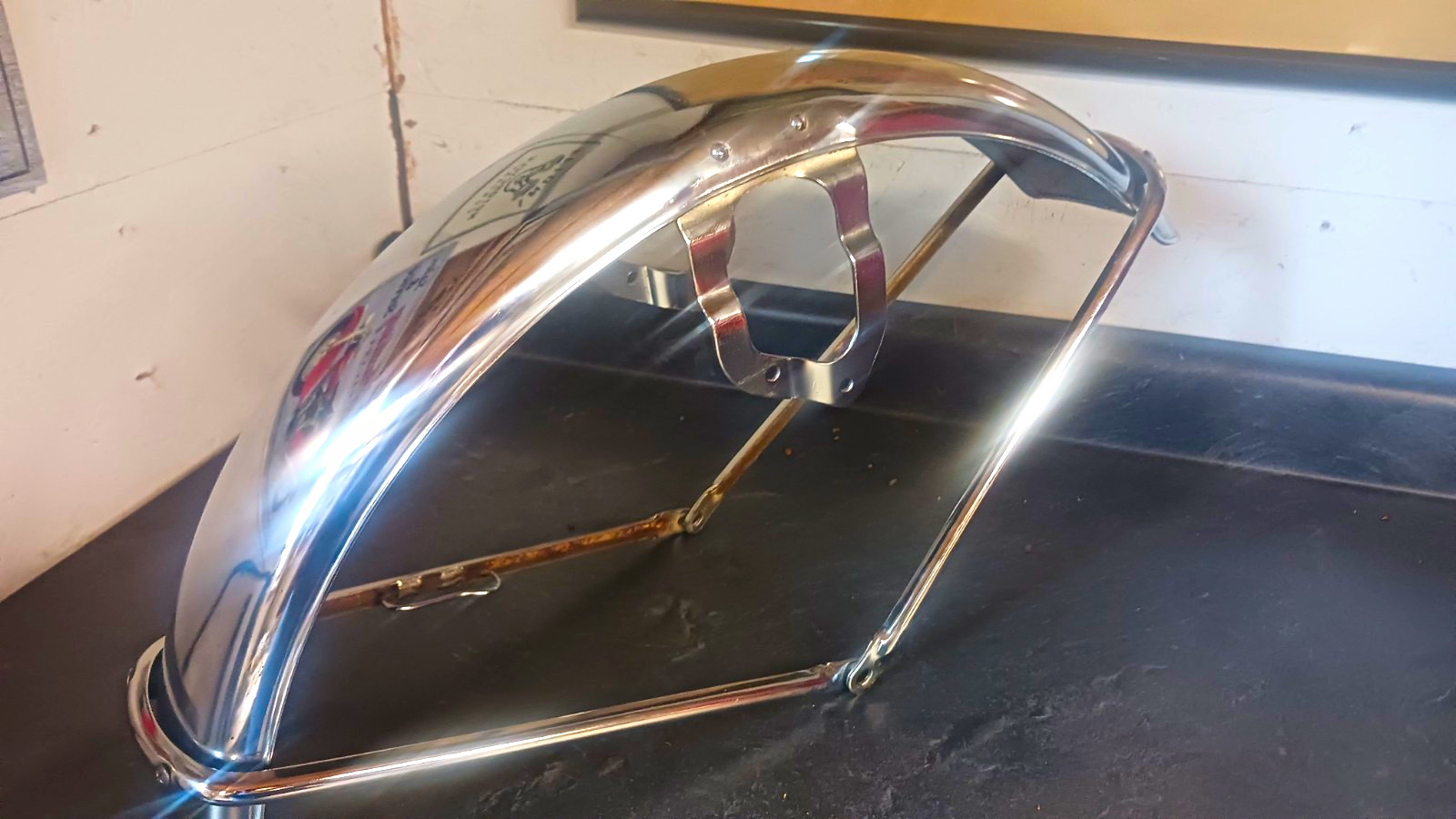 1971 1972 HONDA CL350CC  SCRAMBLER FRONT FENDER cb CT  CHROME  OEM CL CL350 450 