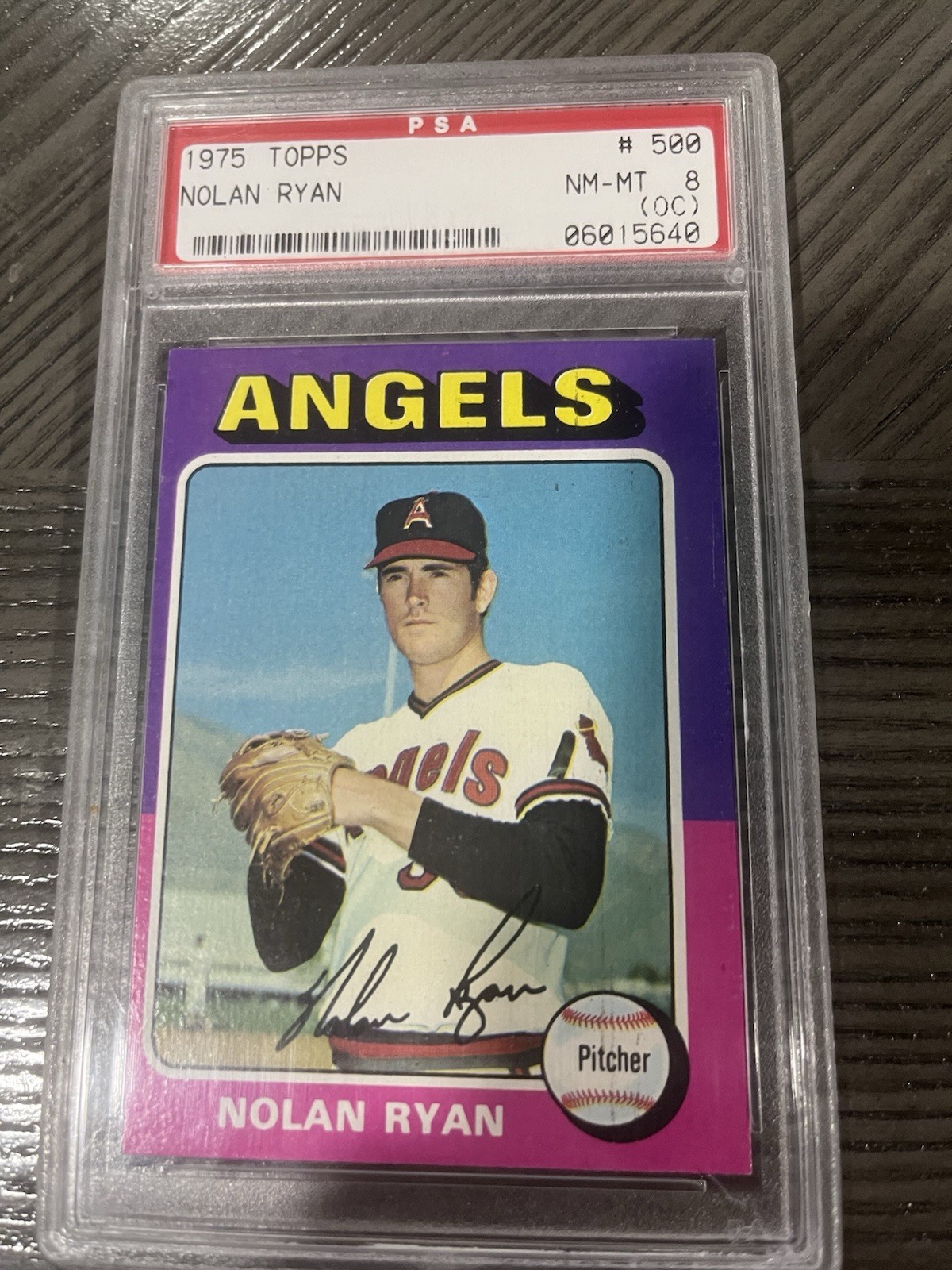1975 Topps- Nolan Ryan #500 PSA 8 (o/c) 1975 Topps- Nolan Ryan #500 PSA 8 (o/c)