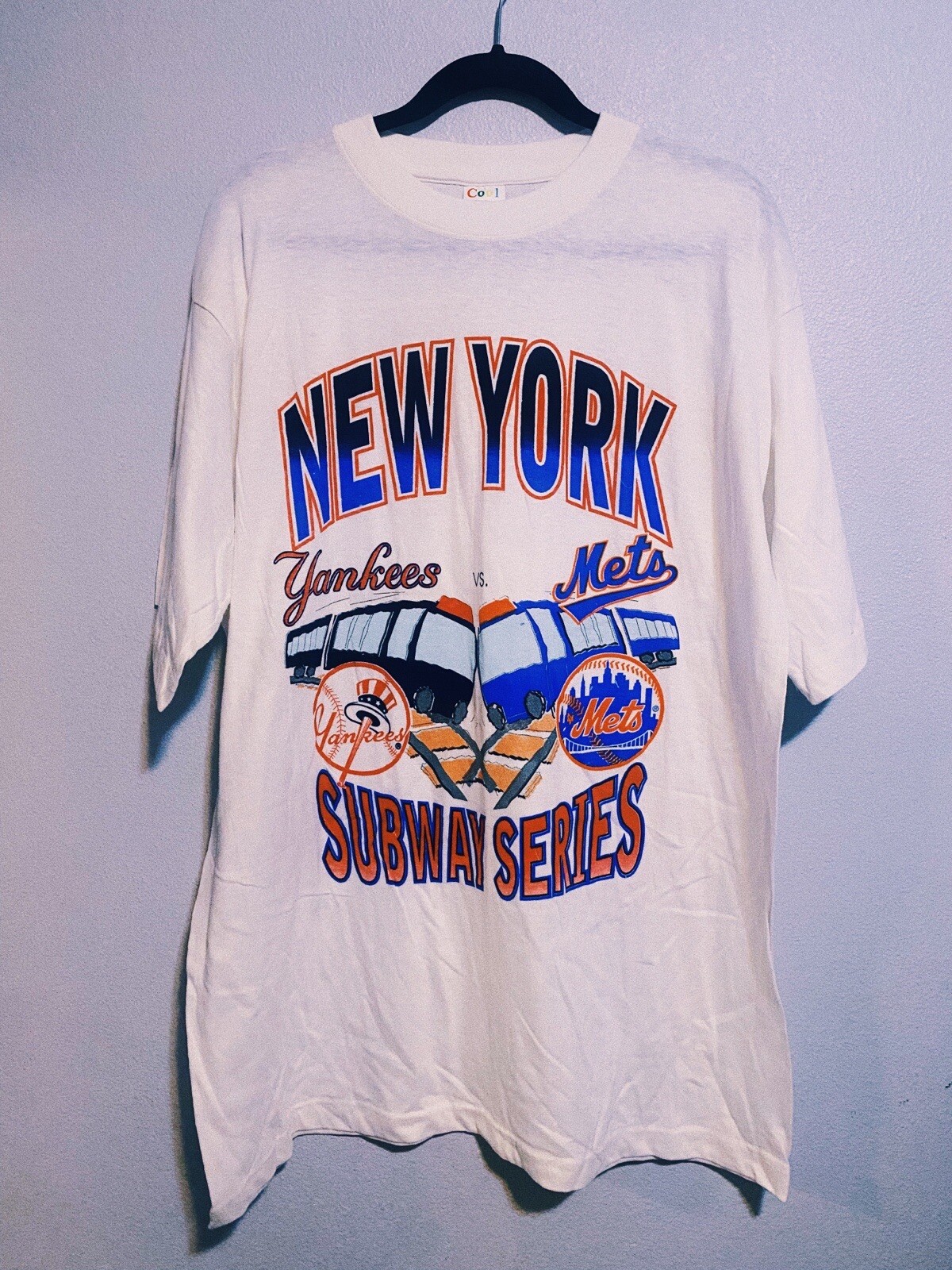Vintage OG 00’s 00’ New York Yankees VS Mets Subway Series T-Shirt  MLB RARE*