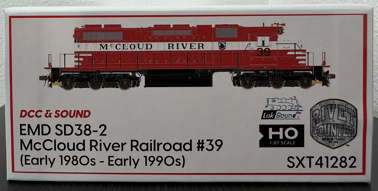 Scaletrains HO McCloud River Railroad SD38-2 DCC & LokSound NEW