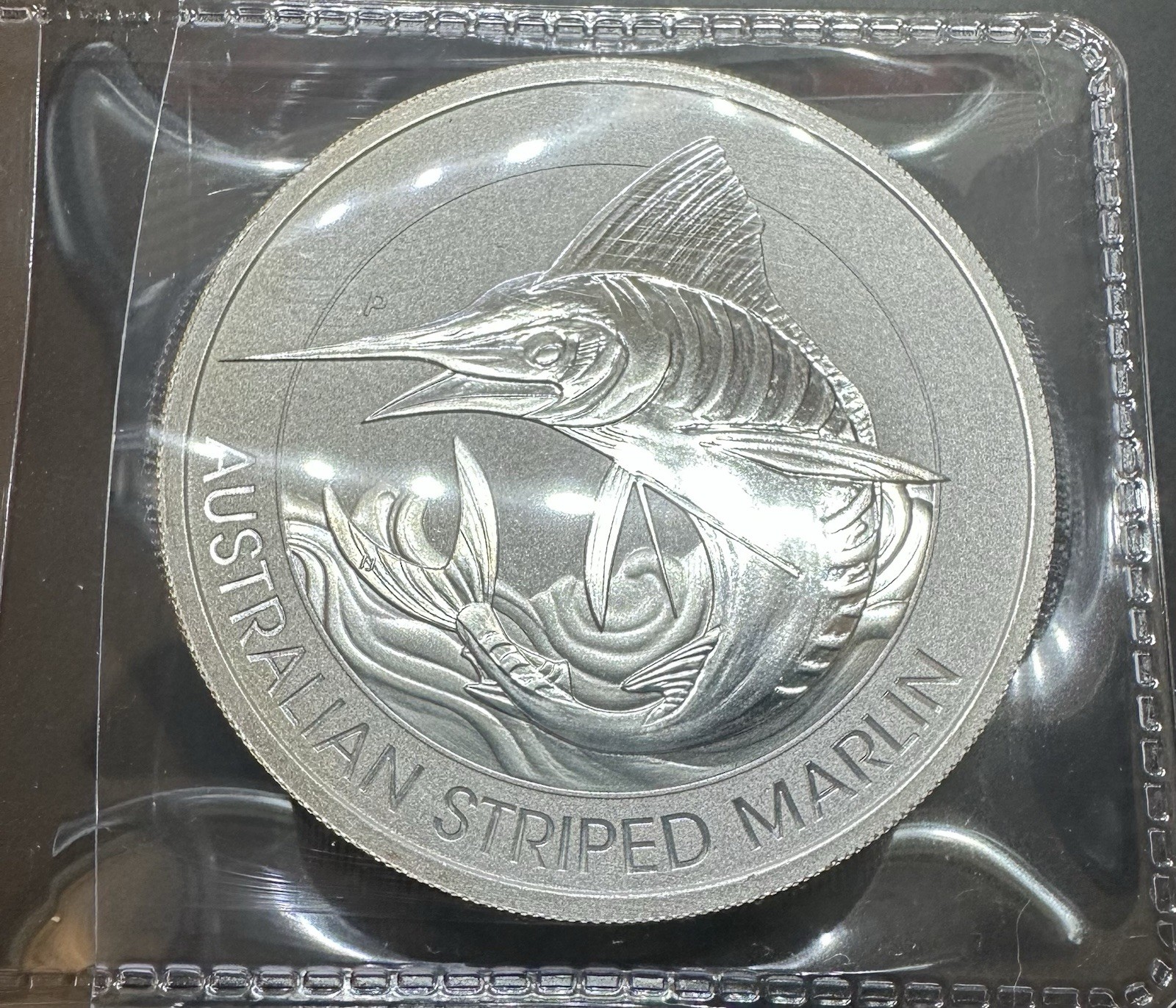2020 Australian Striped Marlin 1.5 Ounce Silver Proof BU