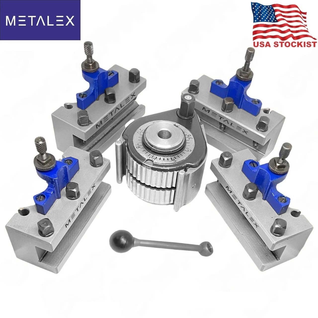 A1 40Position Quick Change Tool Post Kit For 150-300mm Lathe 6