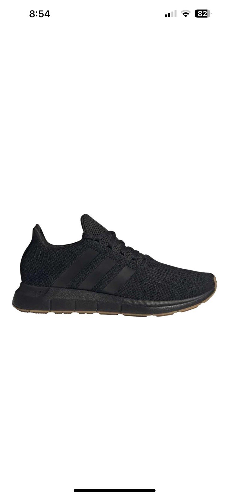 adidas Swift Run 1.0  Mens Black Sneakers Casual Shoes SB1158-IE7476